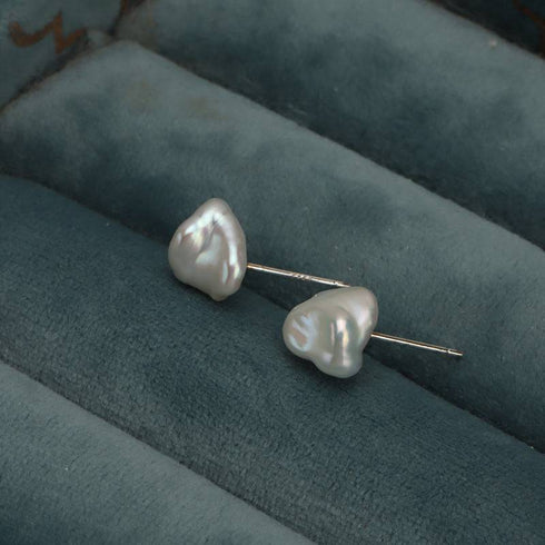 Keshi Baroque Pearl Stud Earrings - House Of Pearls